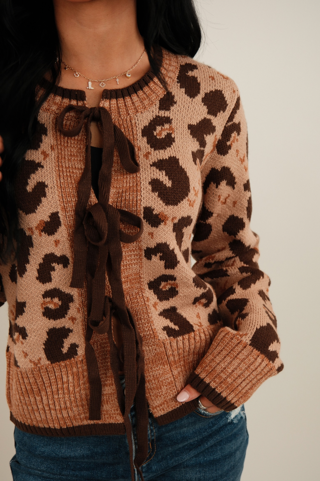 Spotted Trail Tie Cardigan