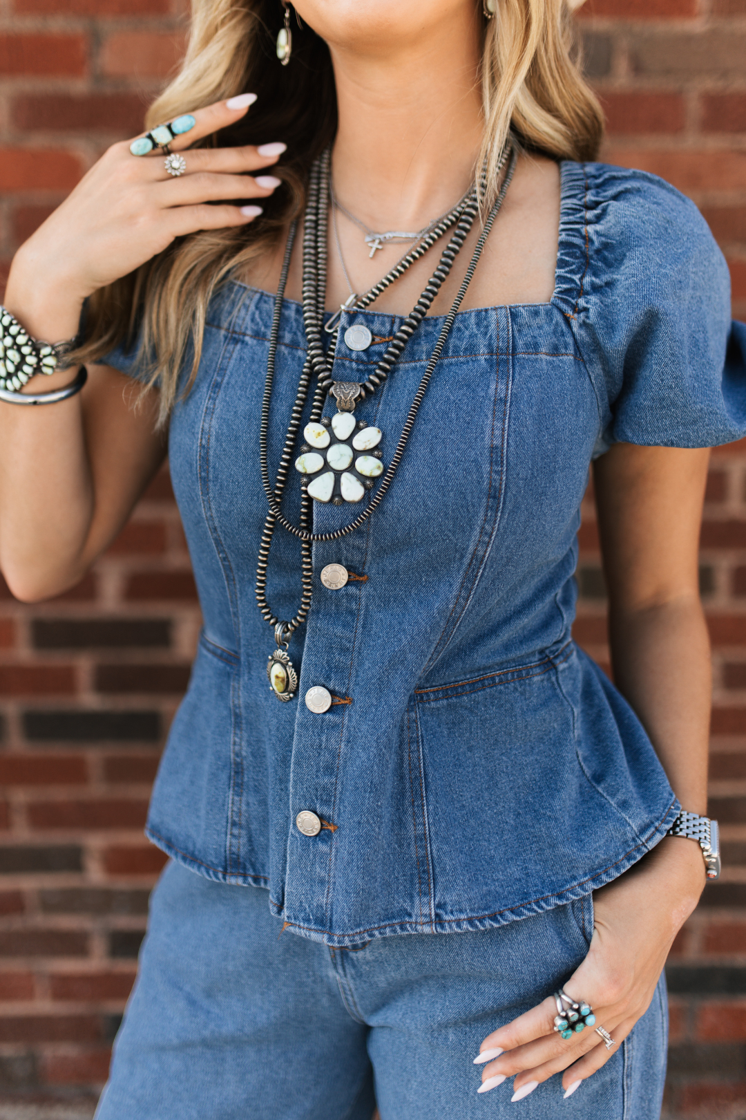 Rodeo Ruffle Denim Jumpsuit