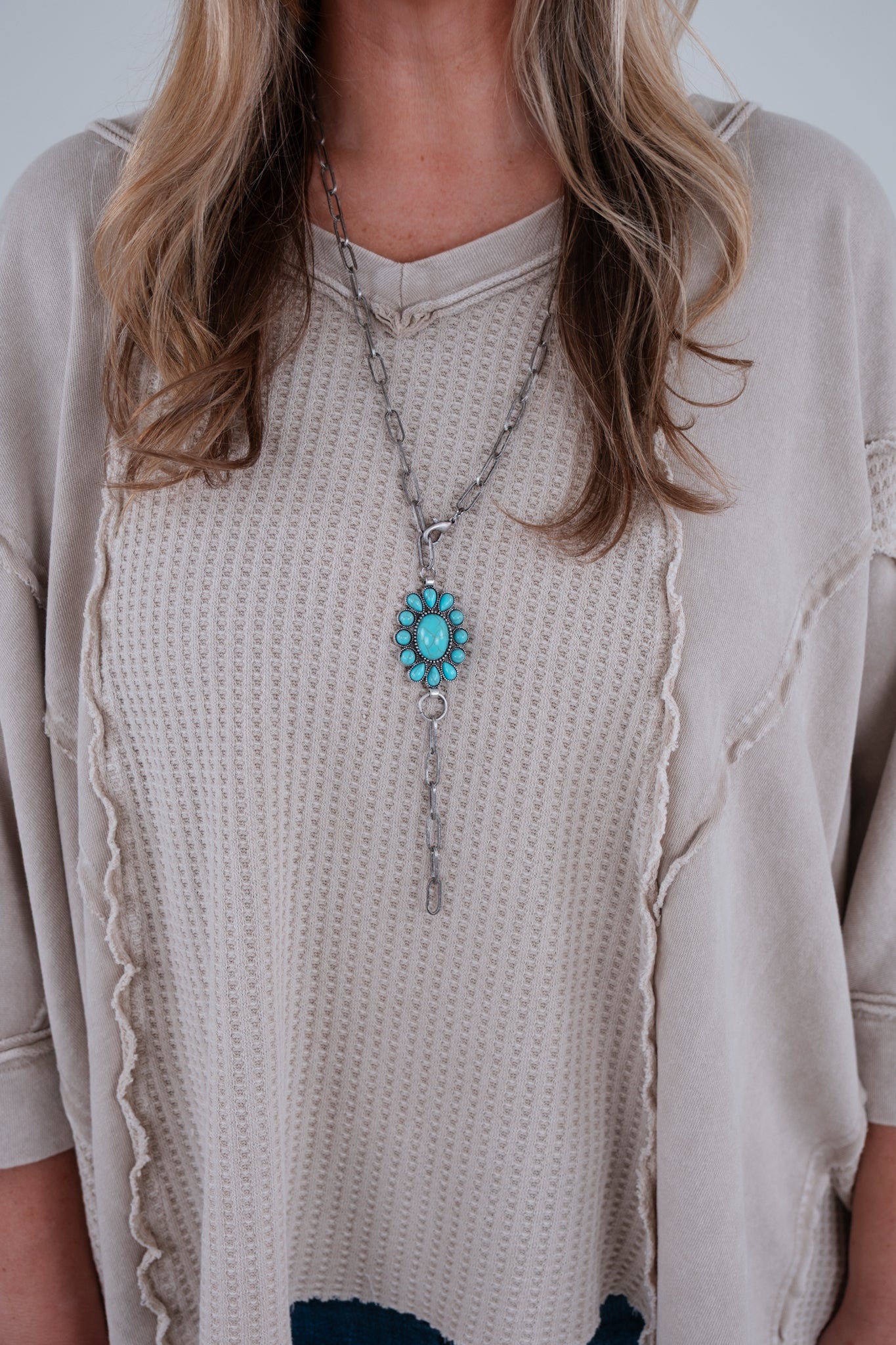 Desert Bloom Necklace - Turquoise
