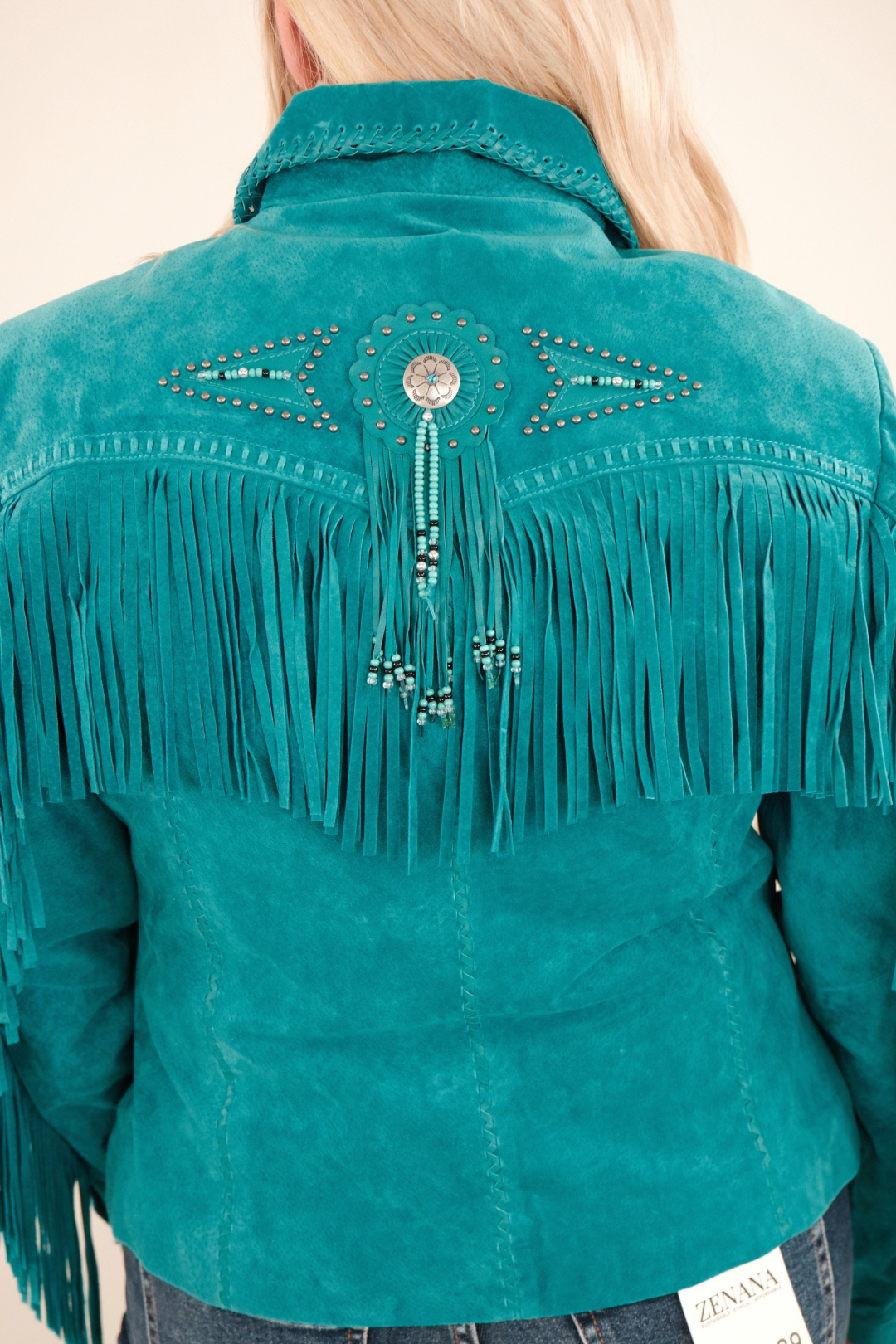 Desert Jewel Fringe Leather Jacket