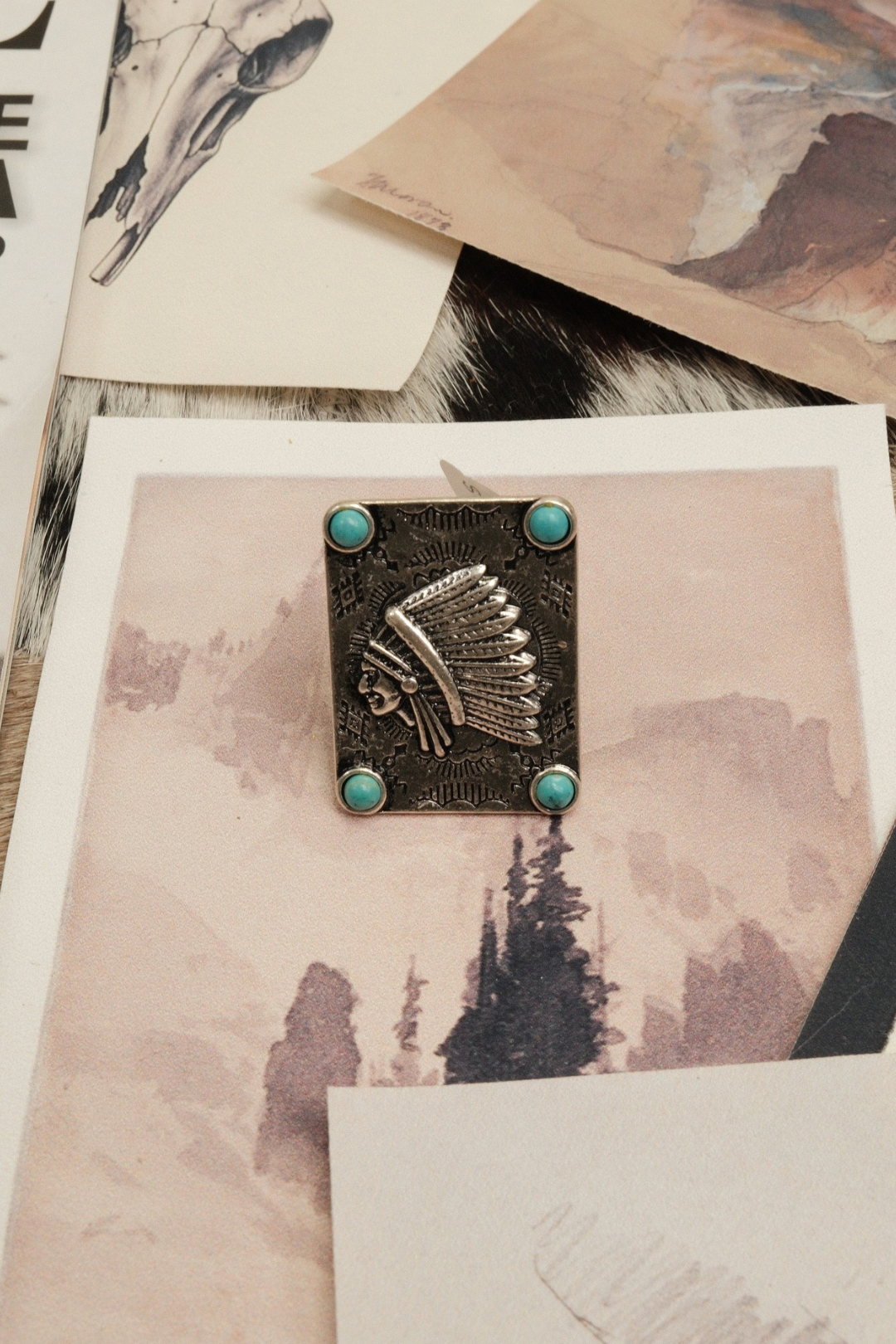 Aztec Heritage Turquoise Ring