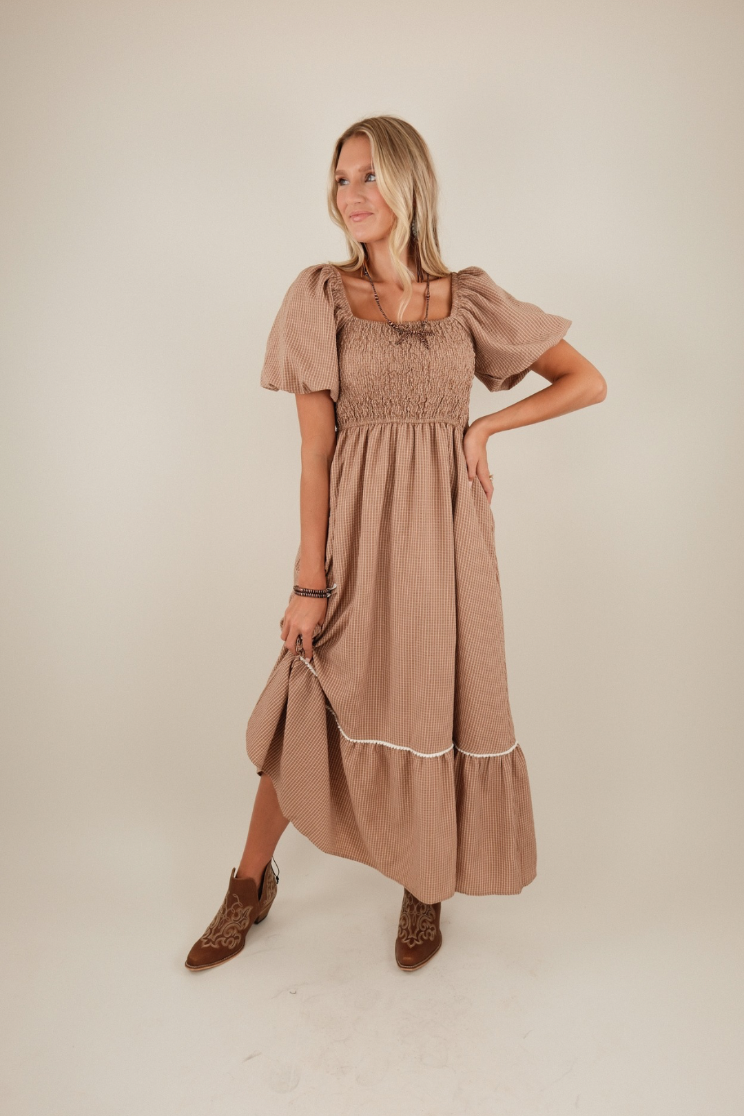 Prairie Stripe Reverie Maxi Dress