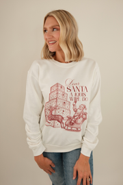 Dear Santa Rhinestone Pullover
