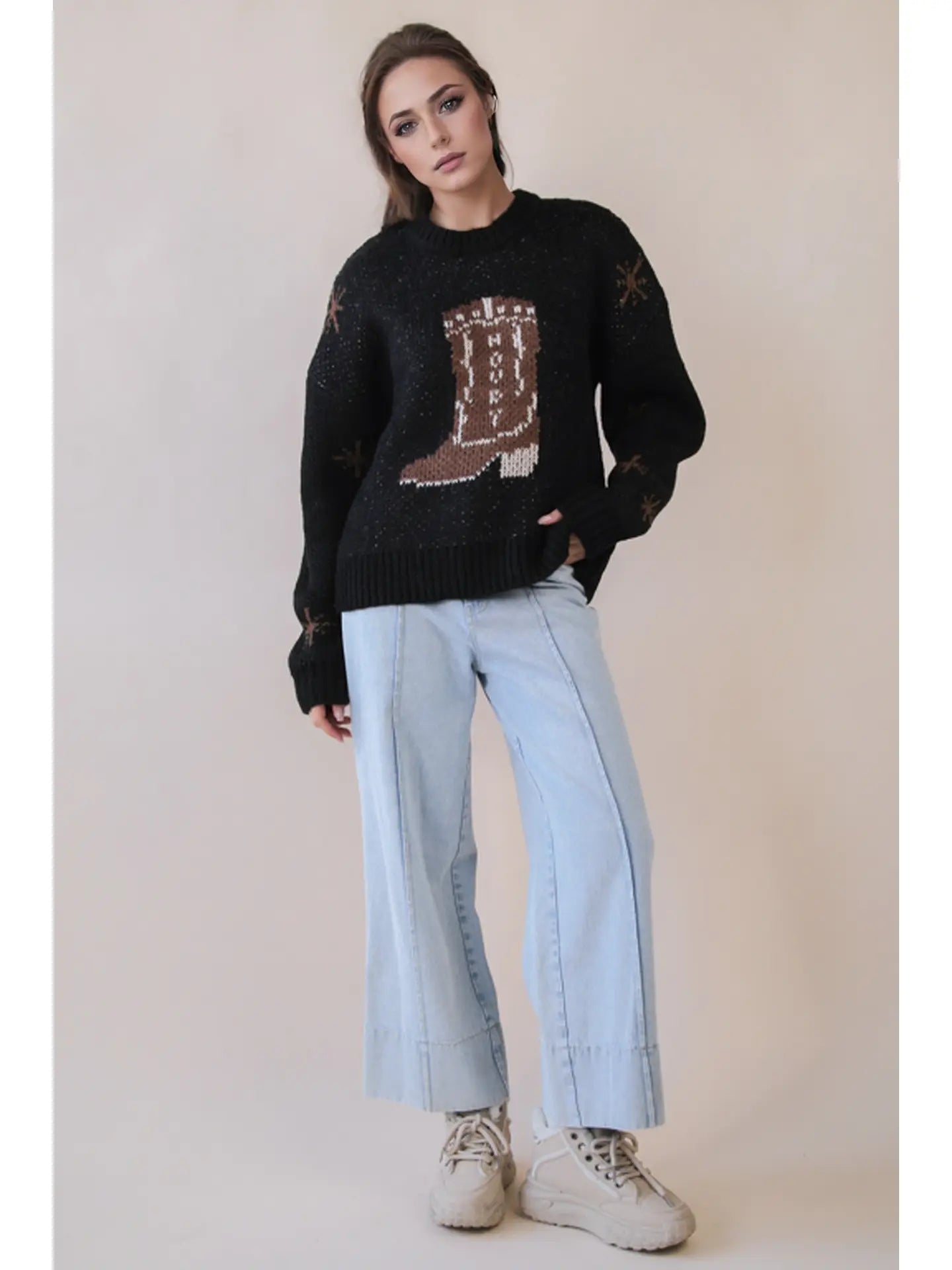 Boot Stitch Knit Sweater