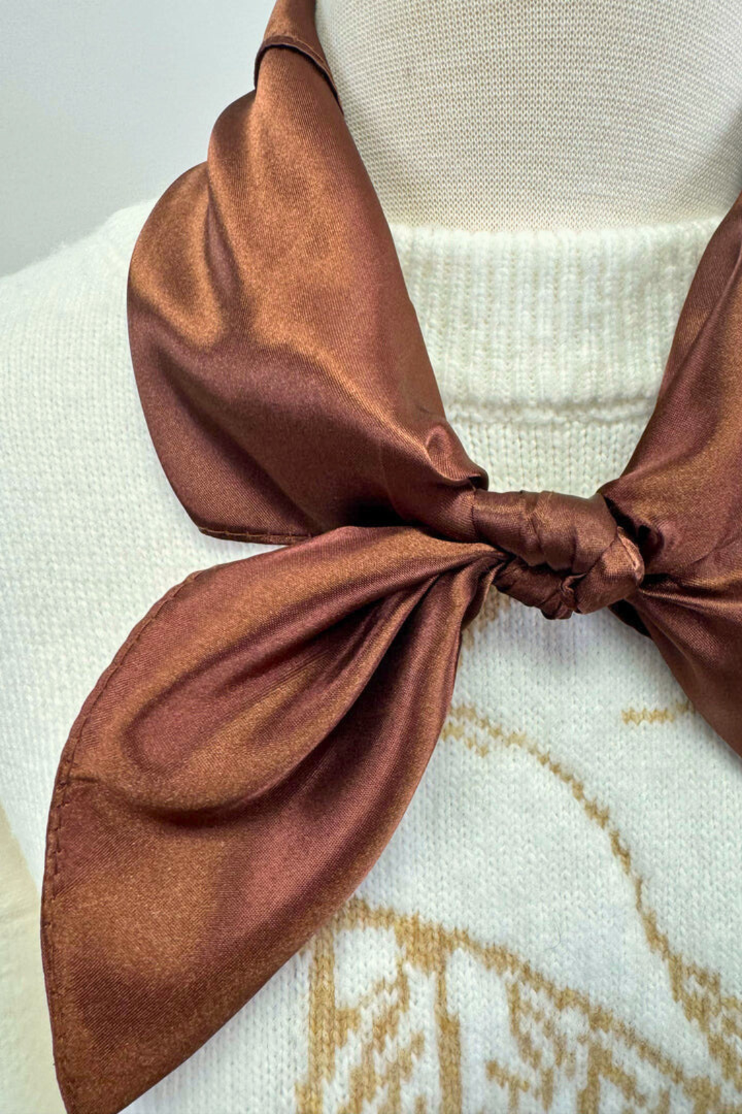 Whisper Wind Silk Wild Rag - Chocolate