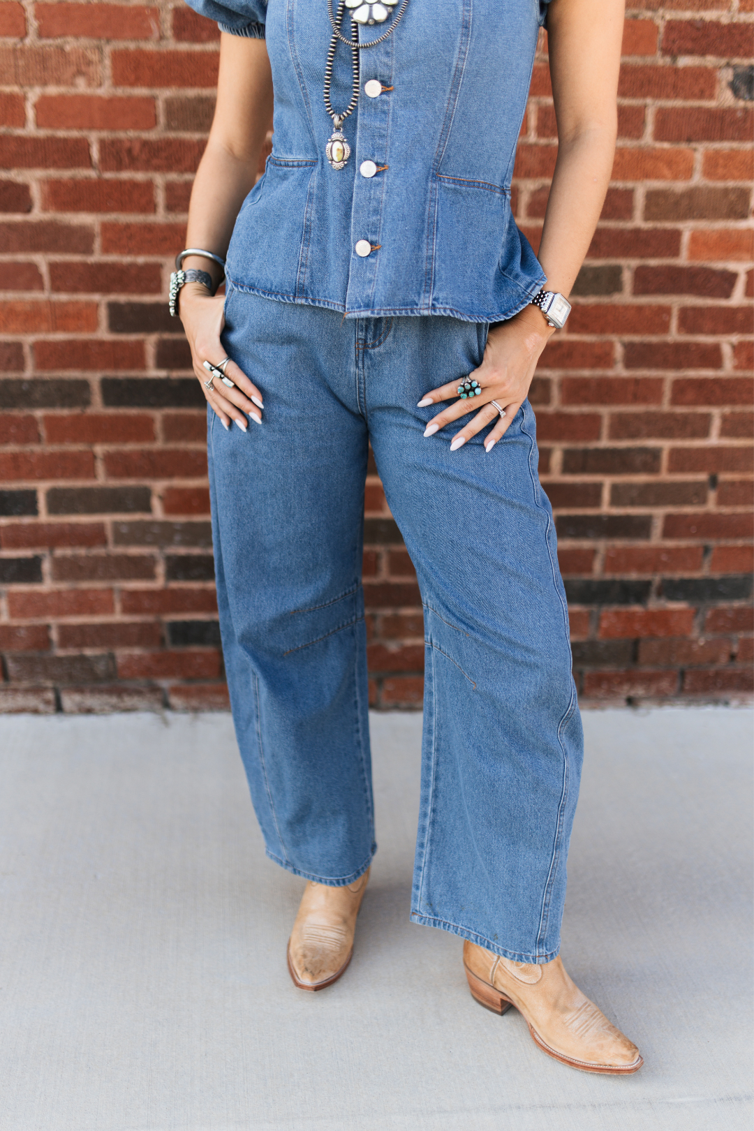 Rodeo Ruffle Denim Jumpsuit
