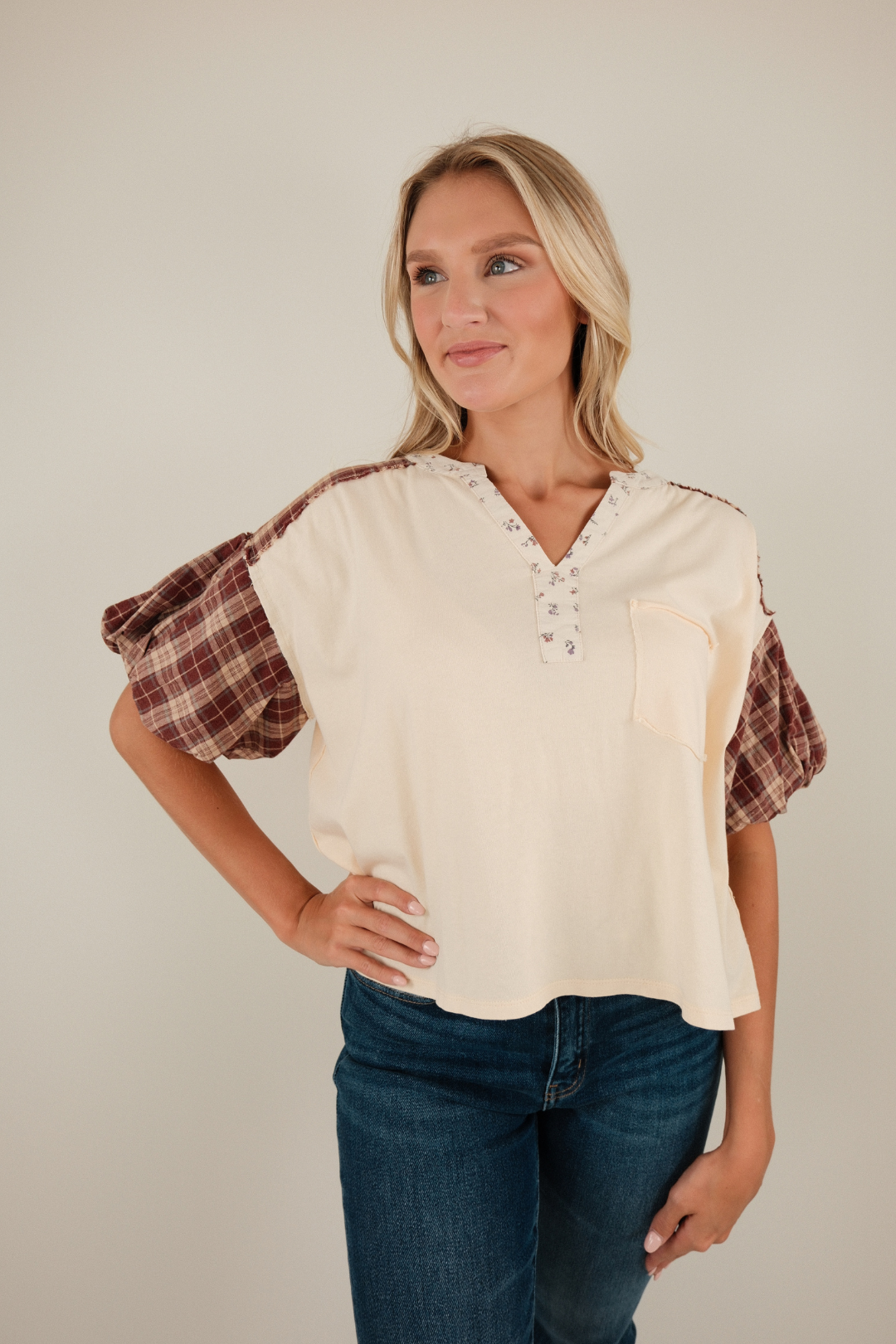 Prairie Patchwork Balloon Top