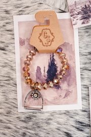 Stirrup Stone Stretch Bracelet