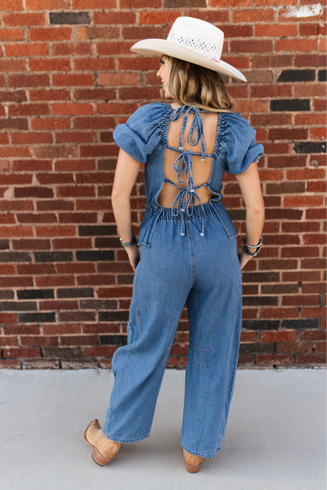 Rodeo Ruffle Denim Jumpsuit