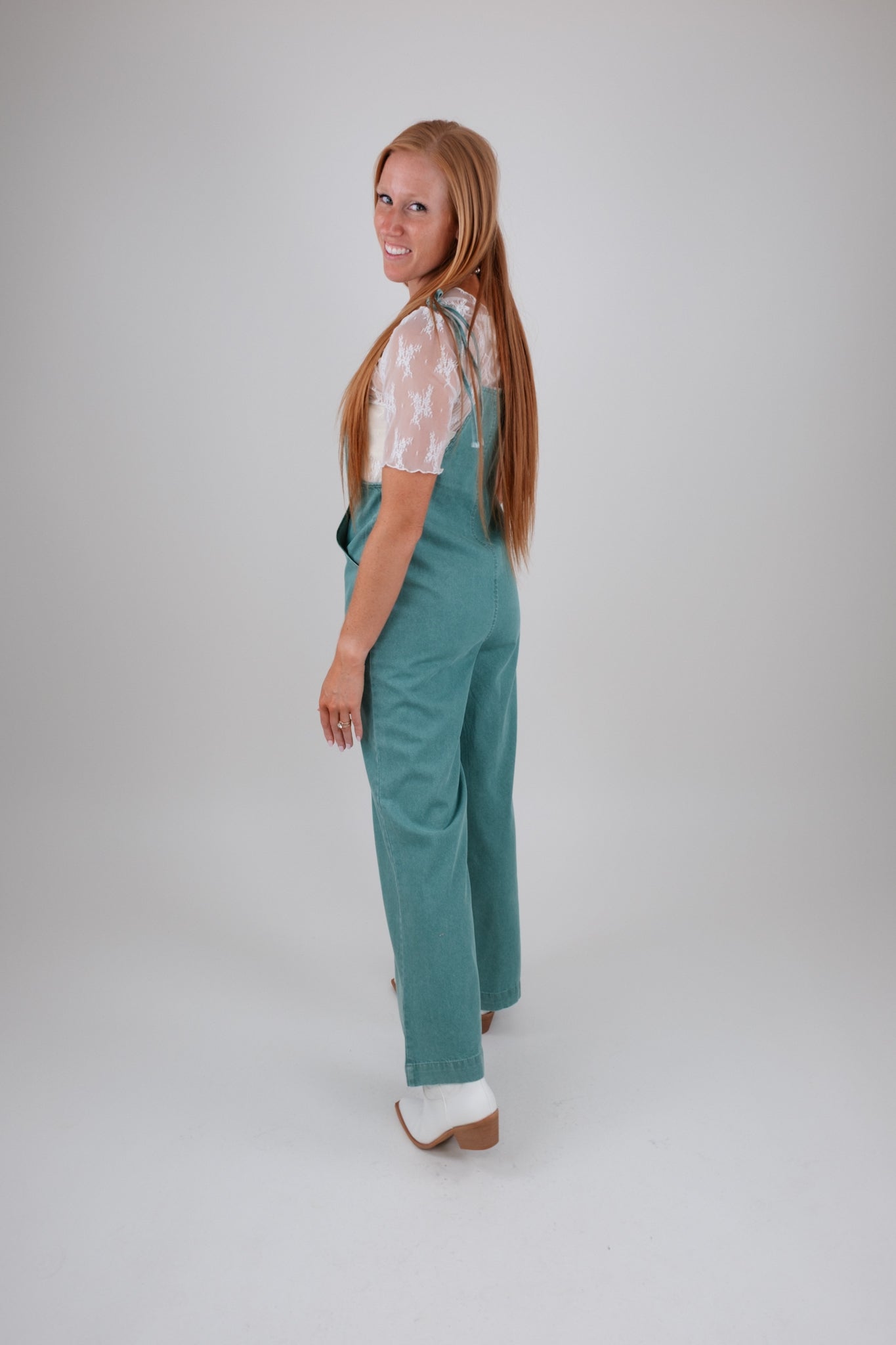 Swaying Belle Emerald Jumpsuit