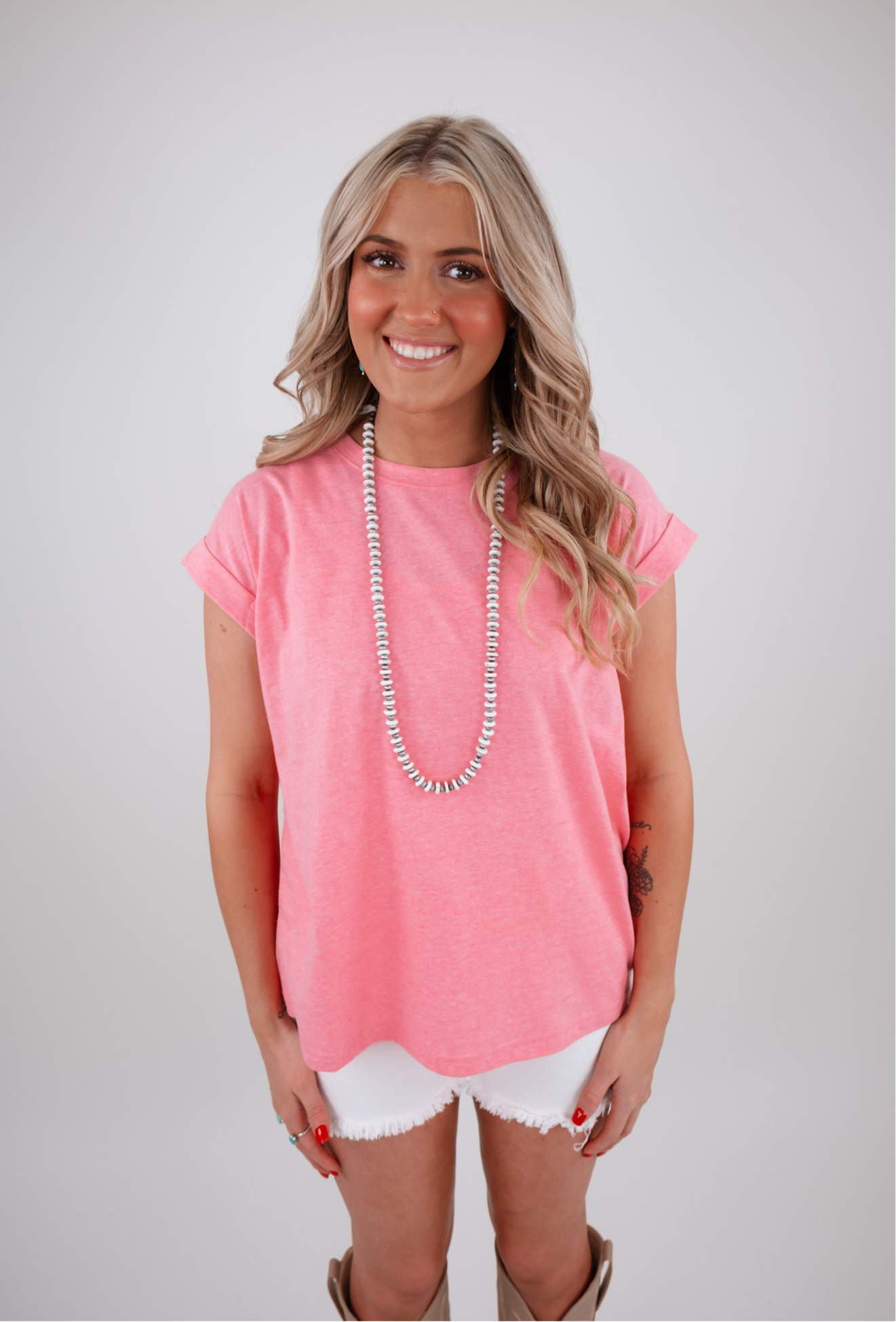 Cowgirl Calm Tee - Heather Mauve