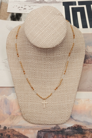 Golden Faith Beaded Necklace