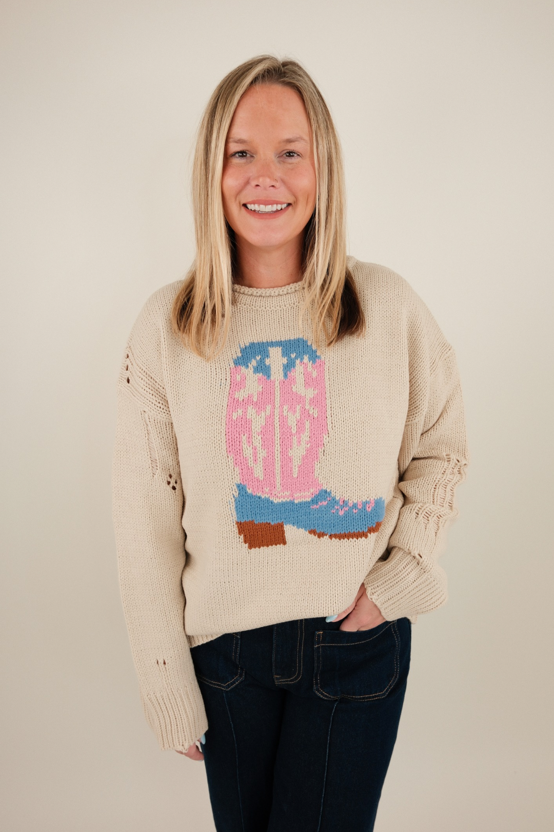 Boots & Dreams Knit Sweater