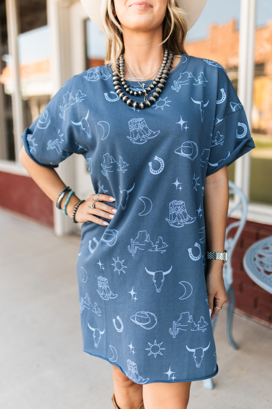 Western Skies Tee Dress