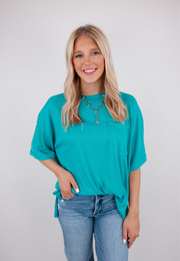 Essential Pocket Tee – Teal