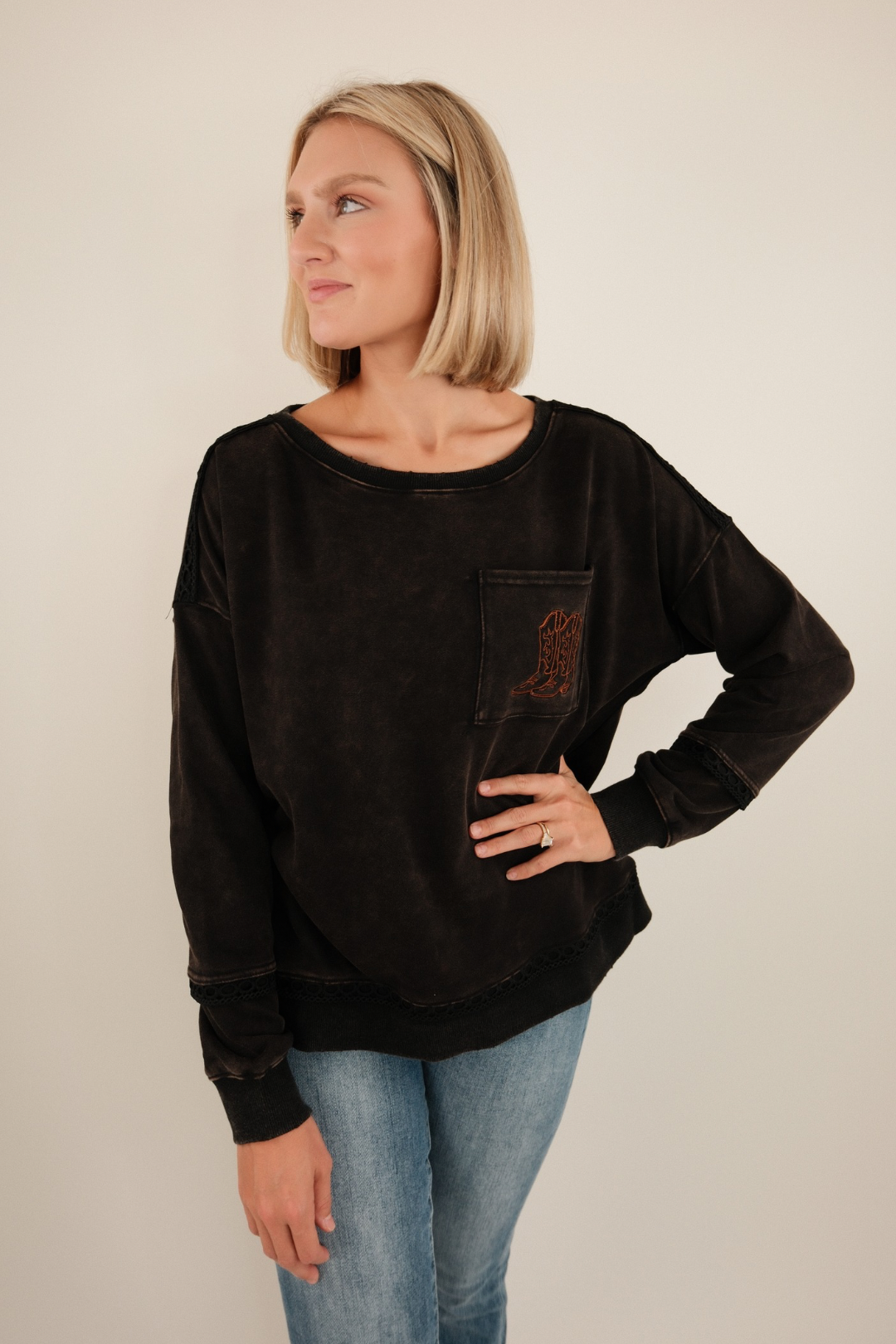 Lace & Grace Pullover