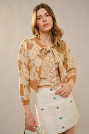 Cowgirl Charm Tie-Neck Cardigan