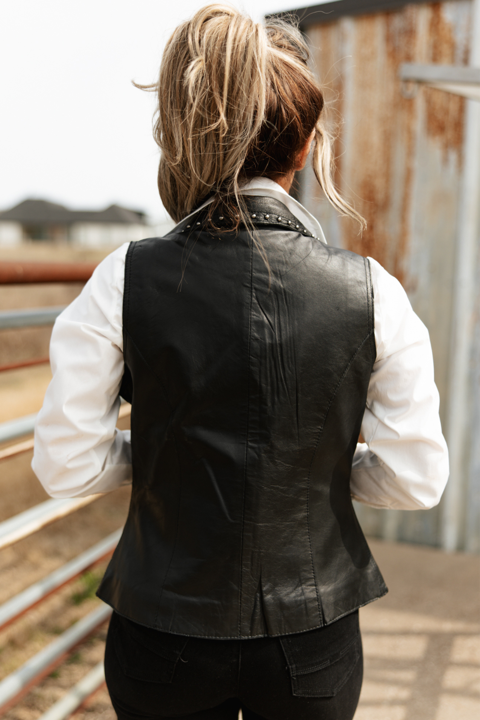 Outlaw Grace Leather Vest