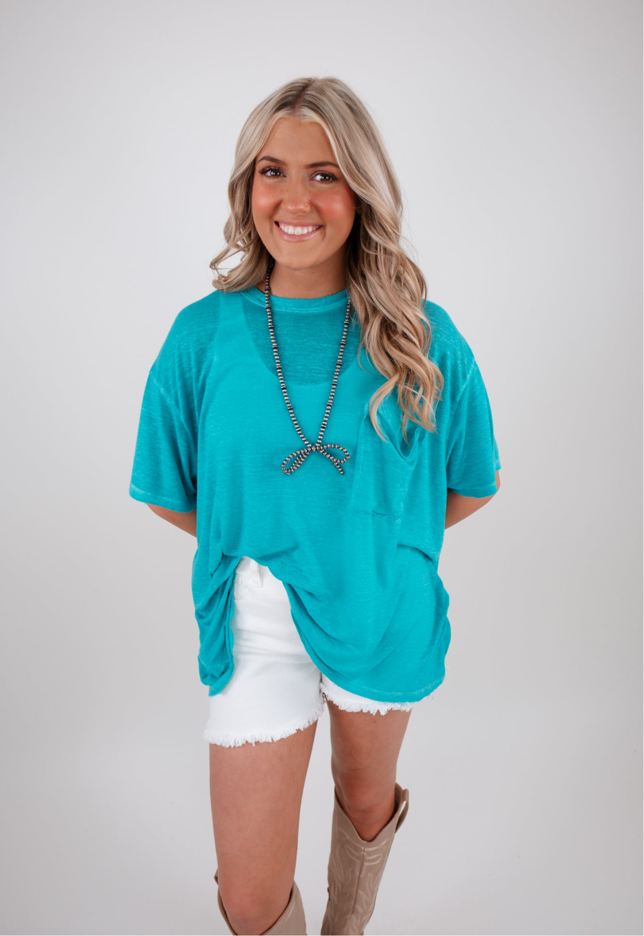 The Easy Rider Tee - Turquoise