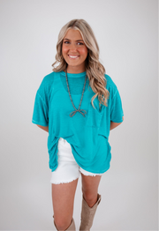 The Easy Rider Tee - Turquoise