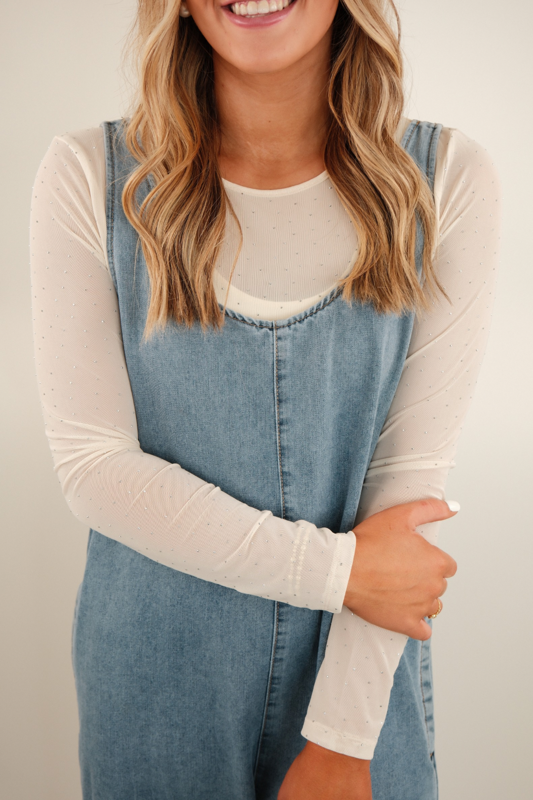 Star Shine Rodeo Mesh Top