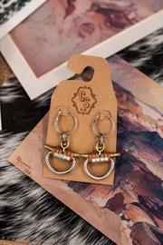 Saddle Up Sparkle Earrings - Gold