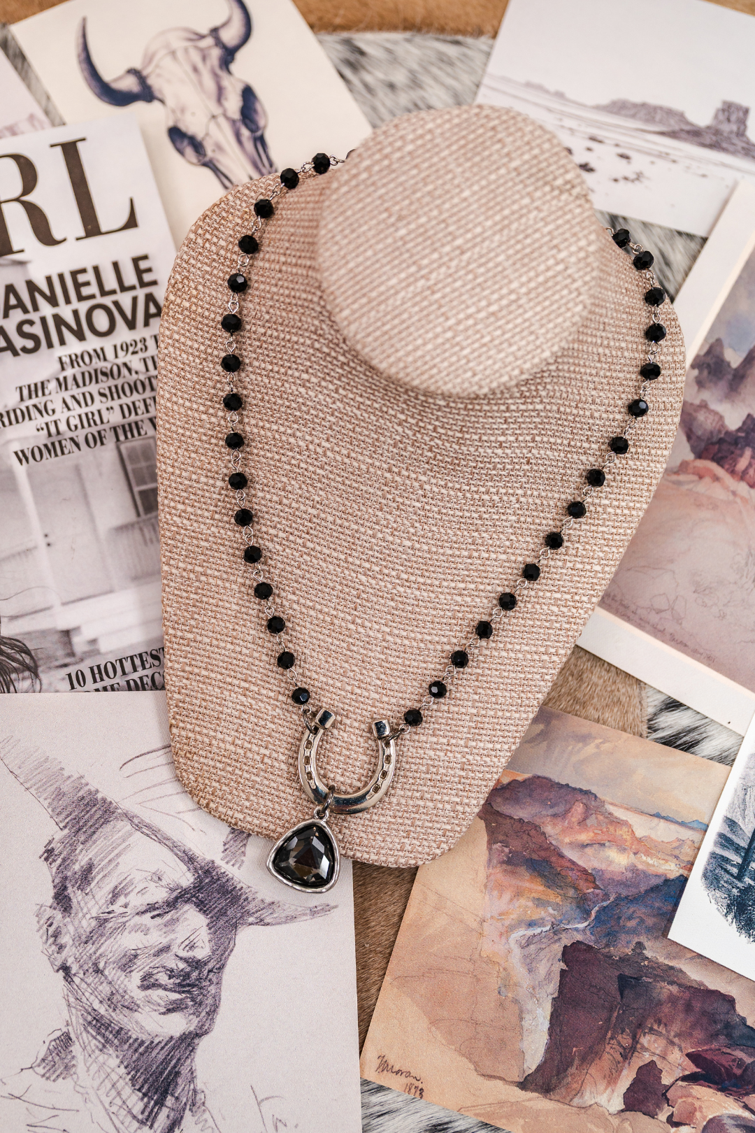 Midnight & Mesa Luck Beaded Necklace