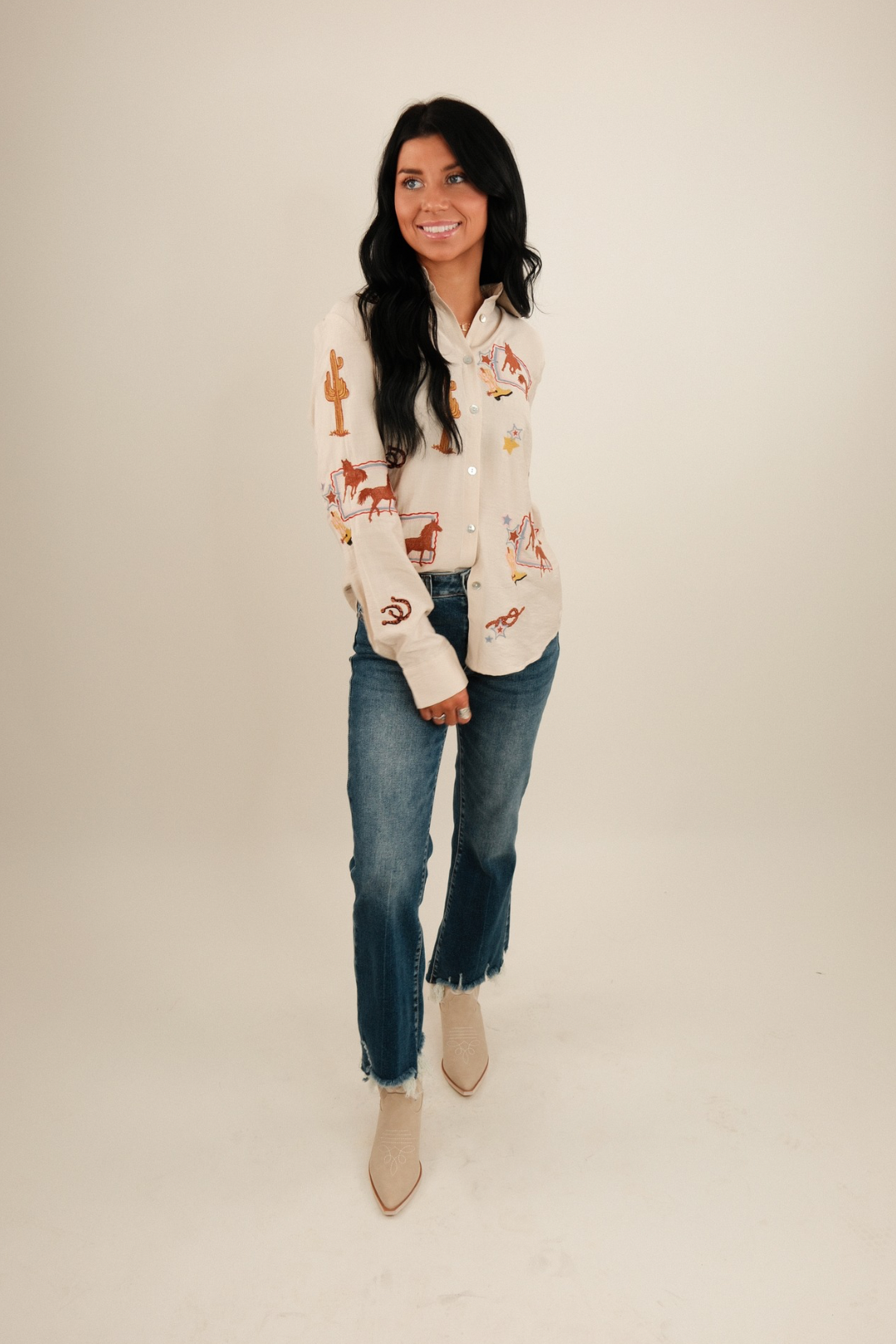 Desert Dreamer Embroidered Western Shirt