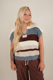 Sierra Striped Knit Crop