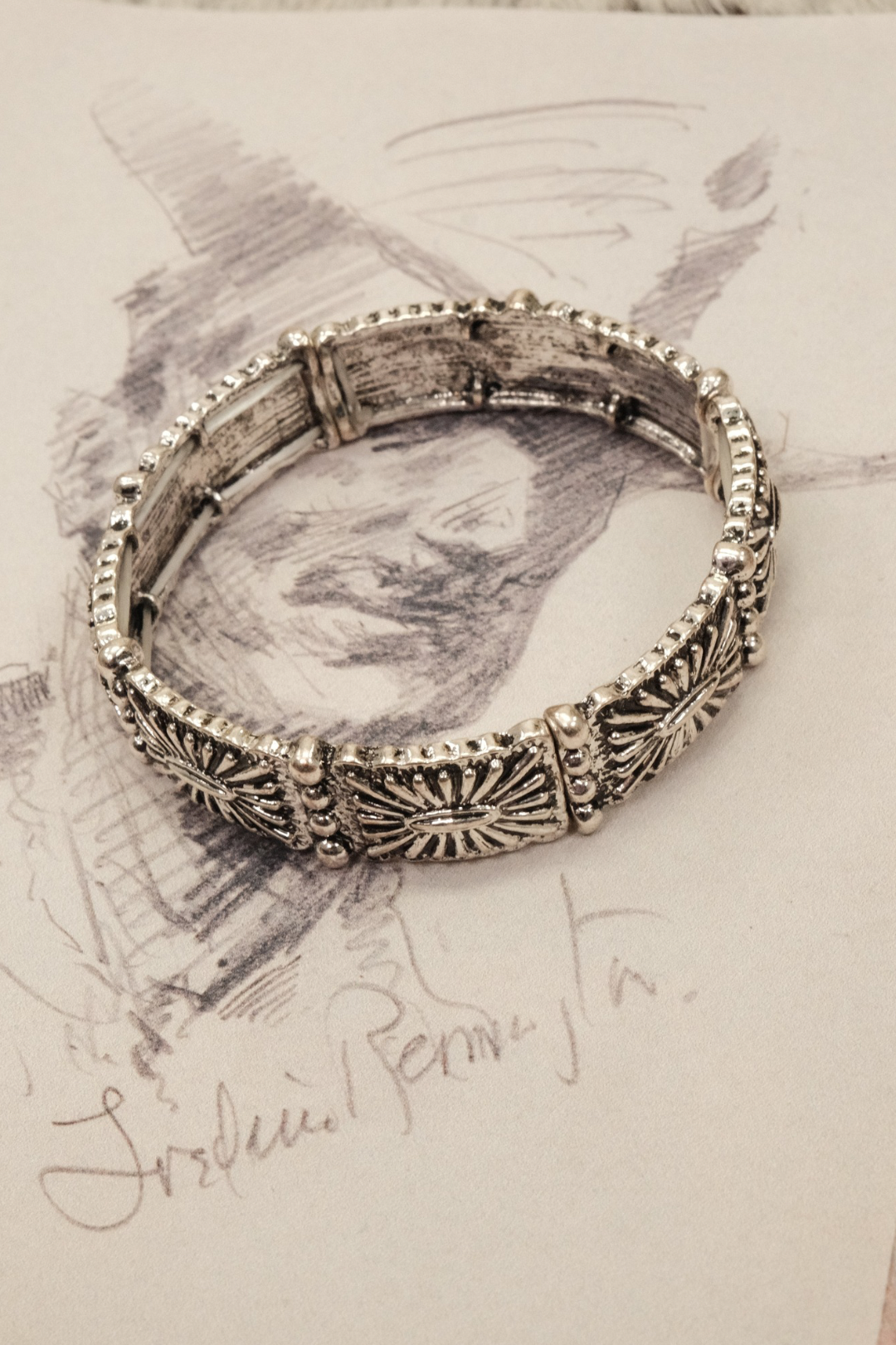 Desert Concho Stretch Bangle