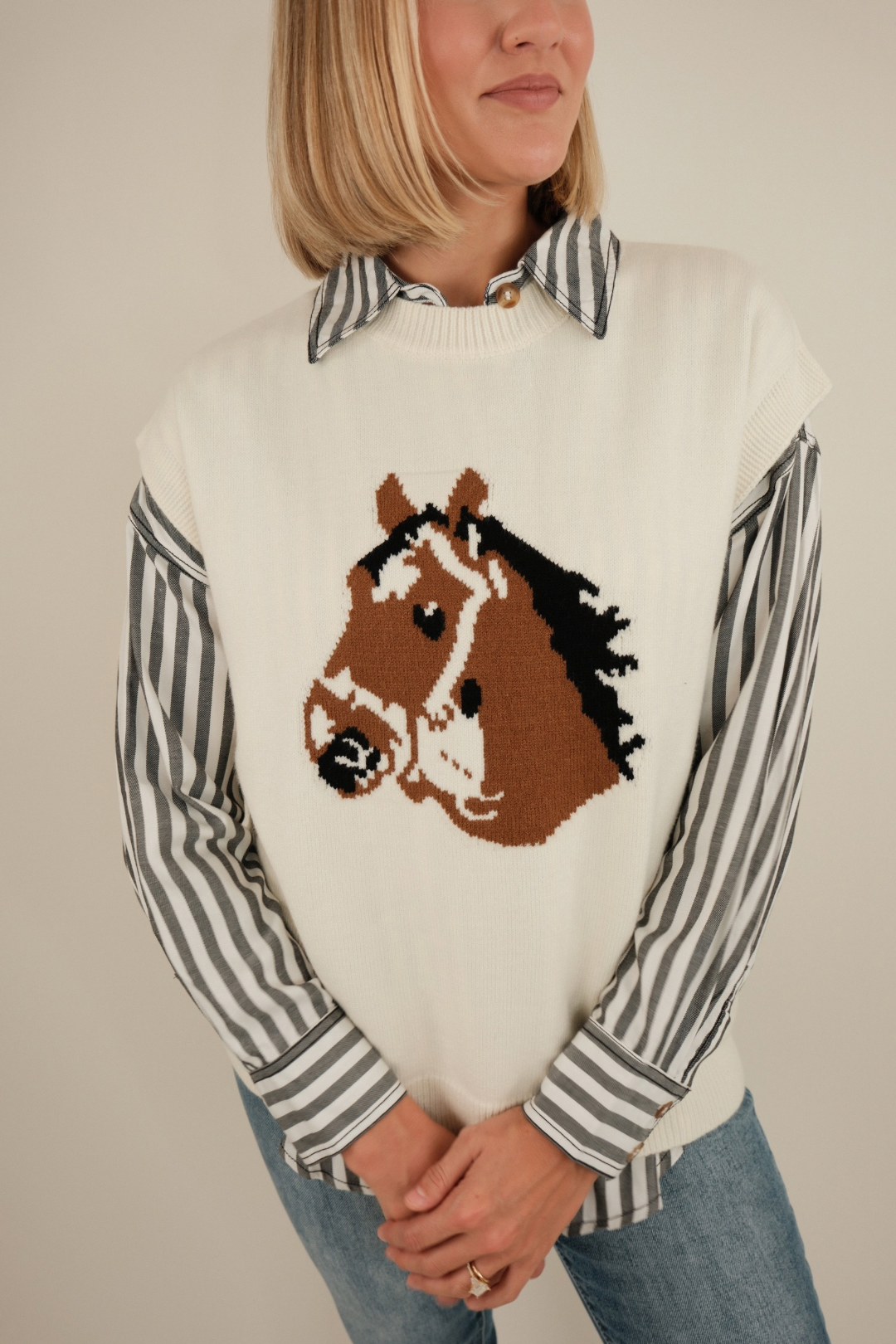 Bridled Beauty Sweater Vest