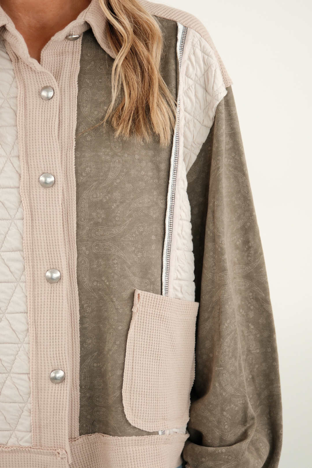 Rustic Trails Patchwork Shacket