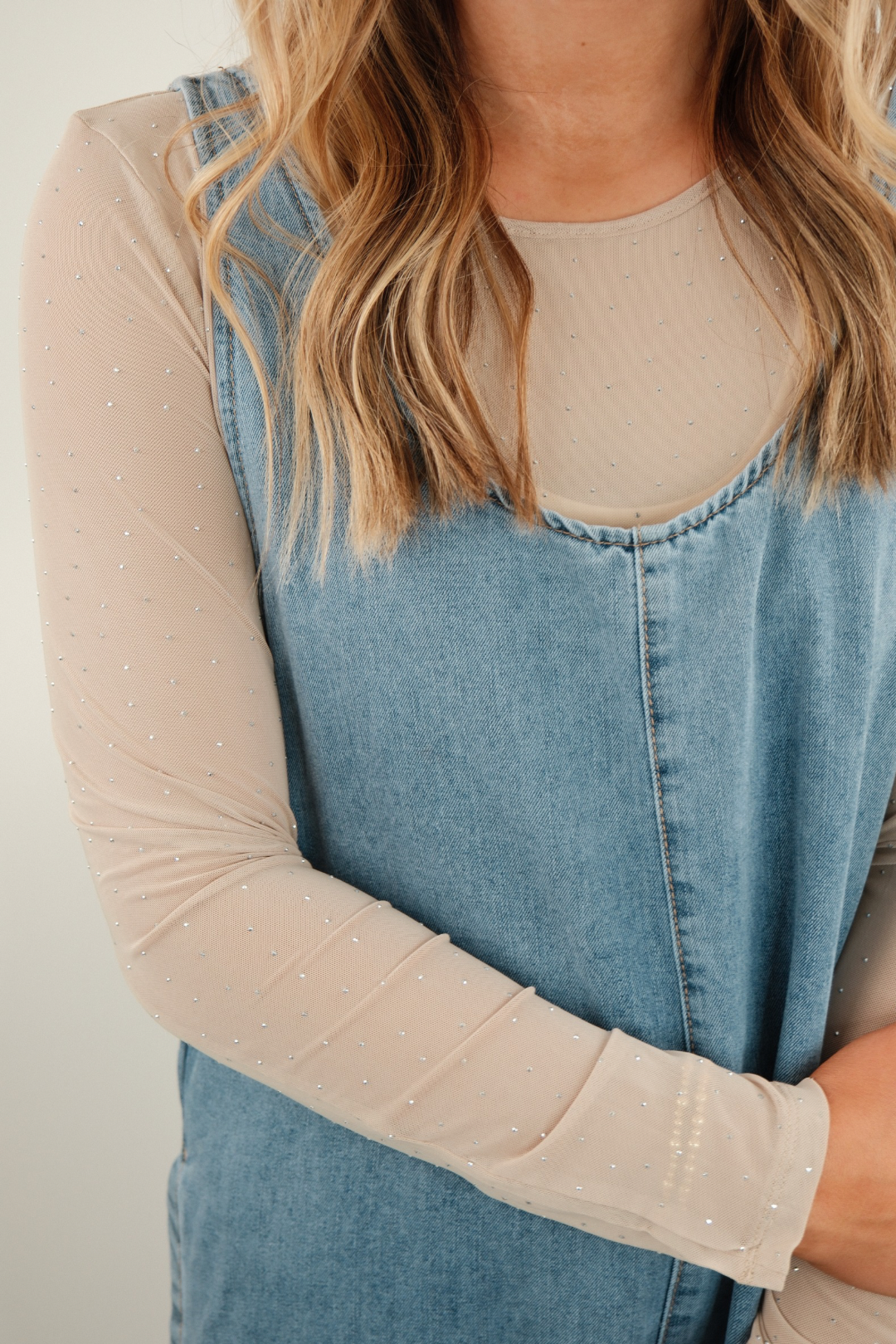 Star Shine Rodeo Mesh Top