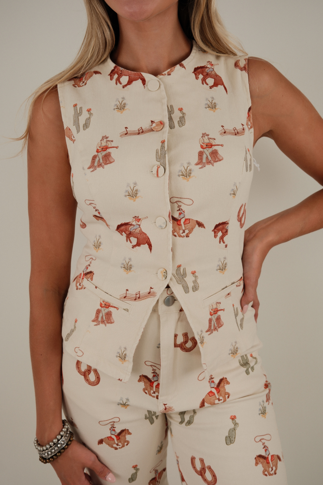 Prairie Daydream Western Darted Vest