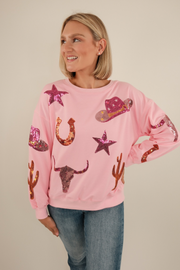 Desert Disco Sequin Pullover
