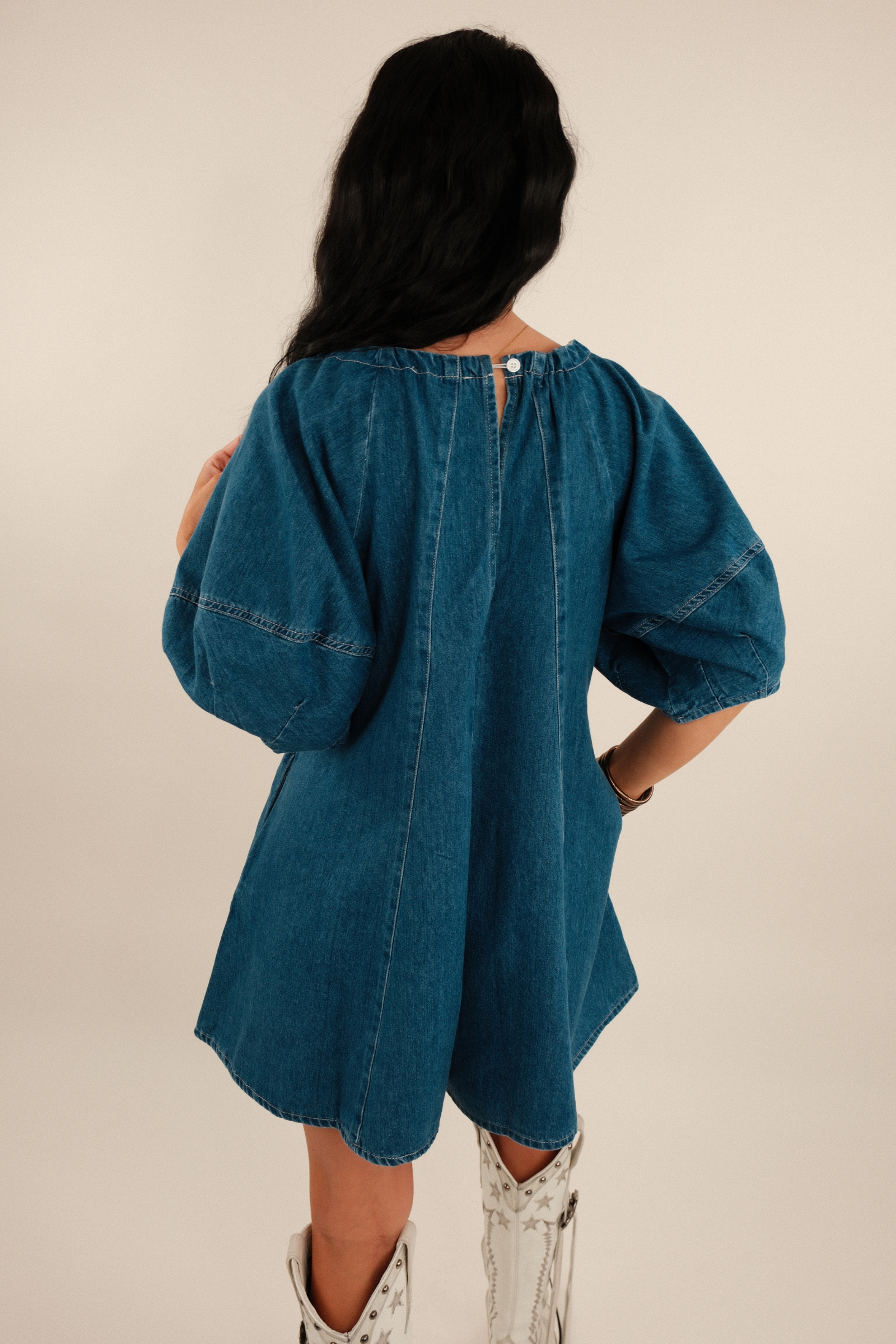 Sagebrush Sky Denim Romper