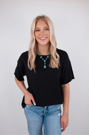 Midnight Scoop Neck Tee