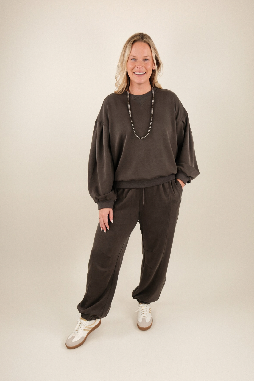 Saddle Soft Jogger Set - Charcoal