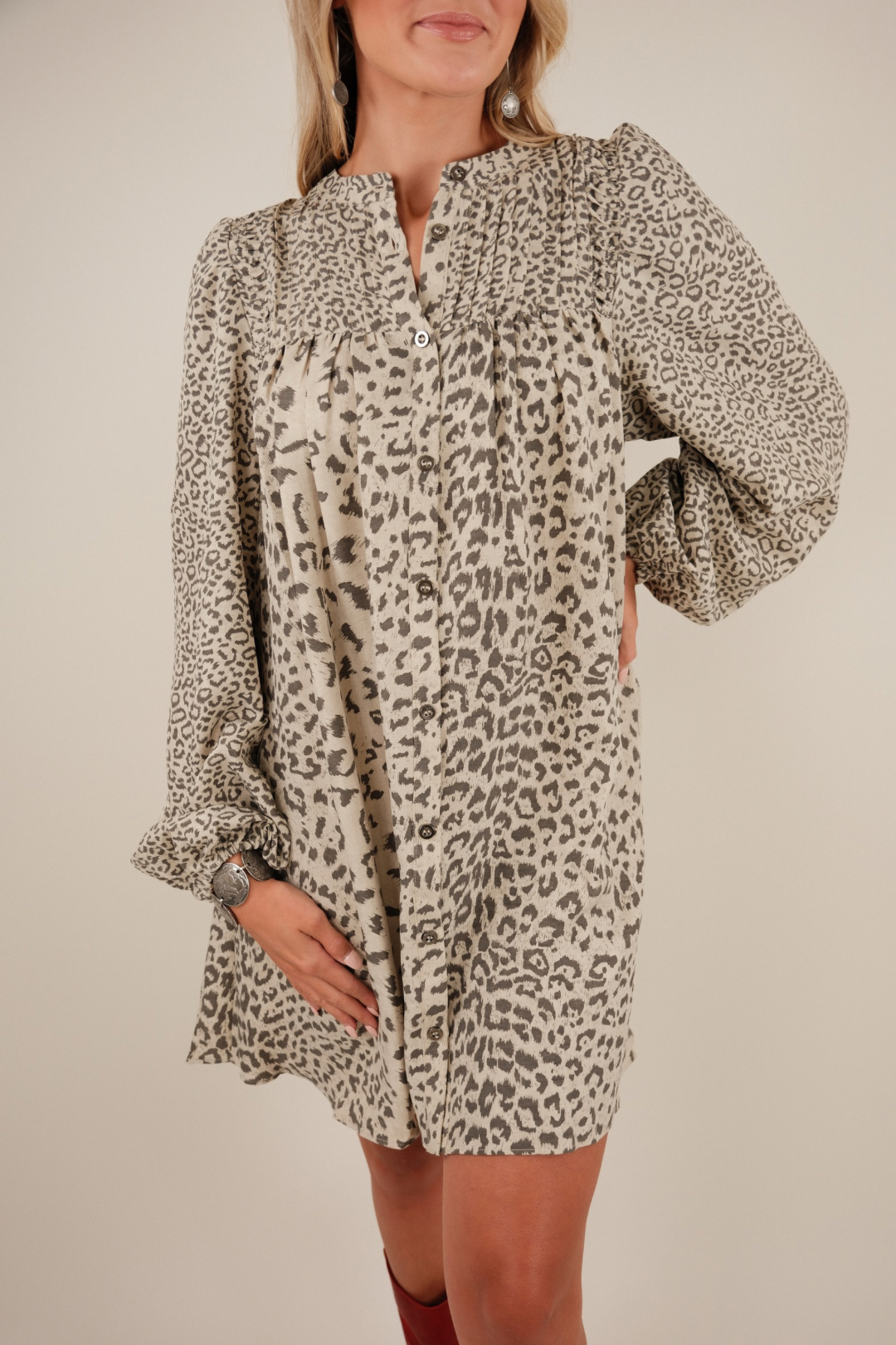 Smoky Savannah Midi Dress