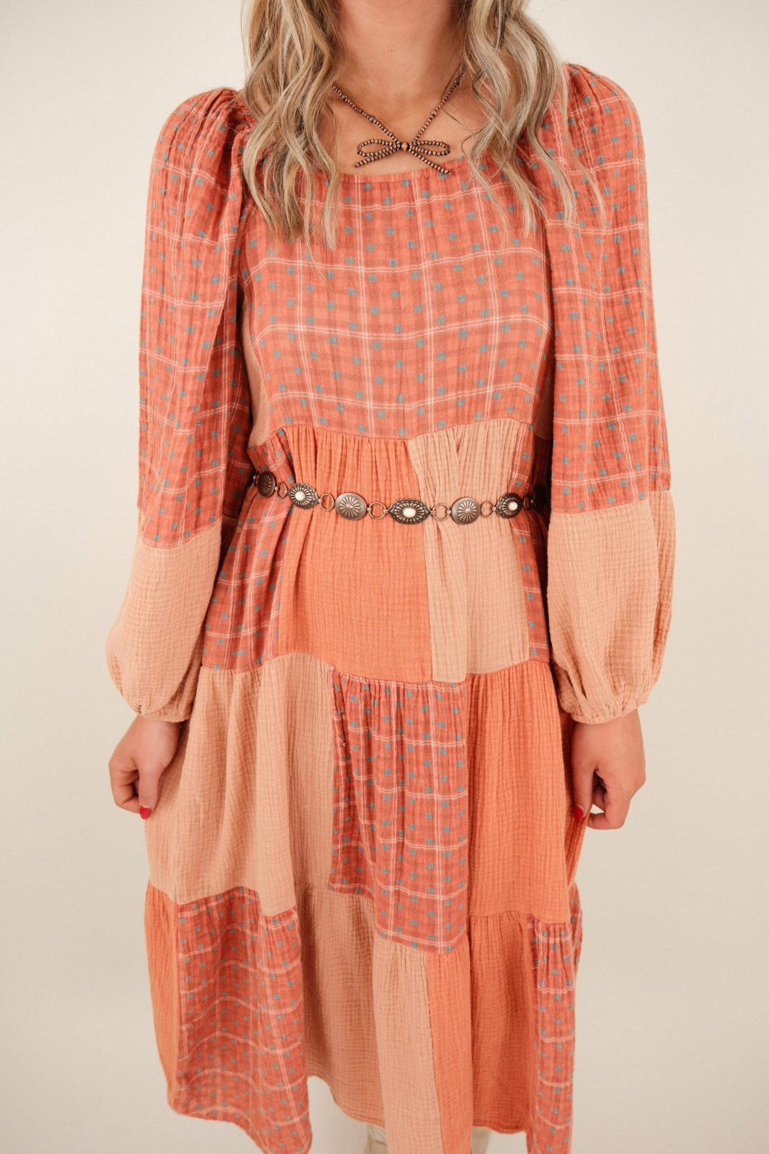Sundance Patchwork Maxi Dress Cowgirl Society & Co Sundance Patchwork Maxi Dress Cowgirl Society & Co
