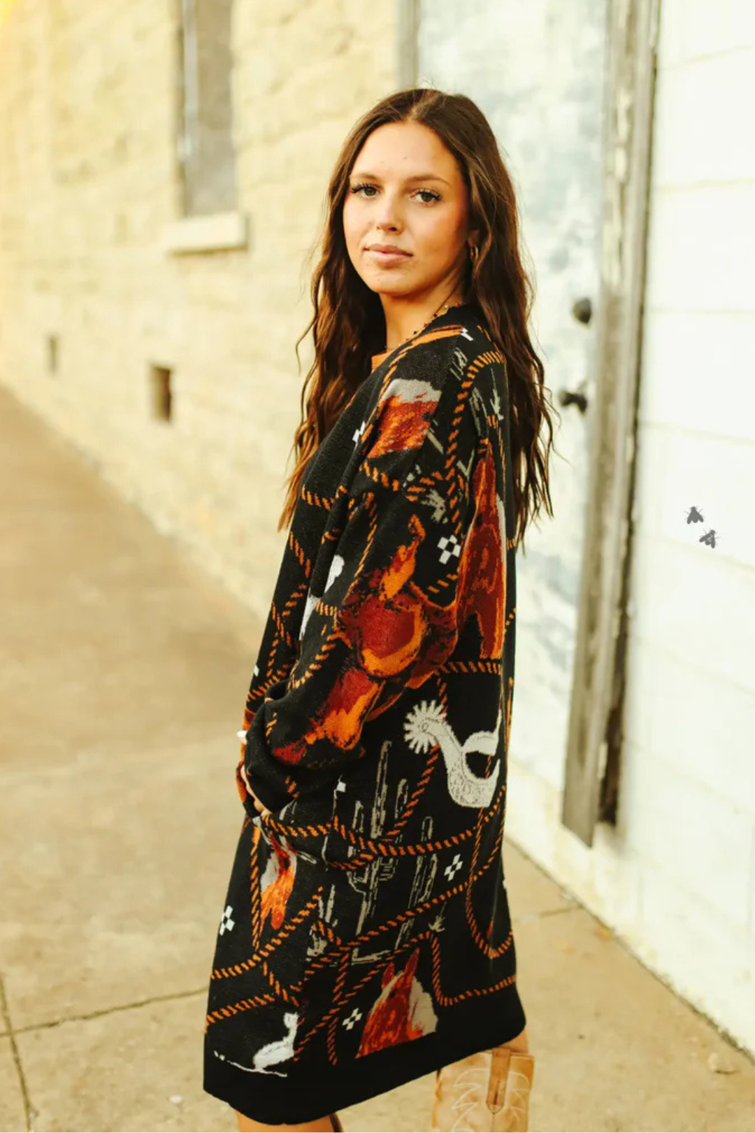 Frontier Trails Open Front Cardigan