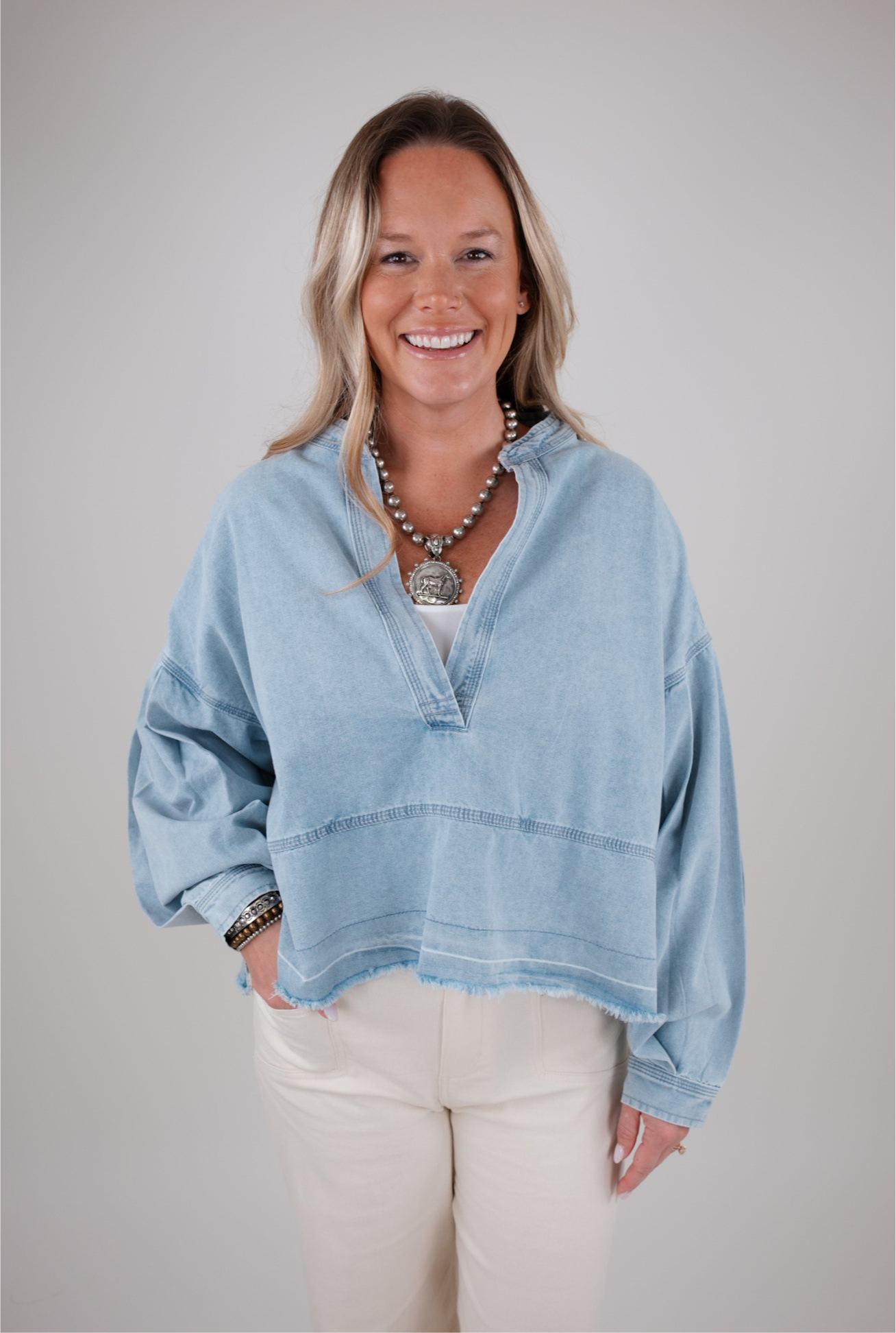 High Noon Denim Top