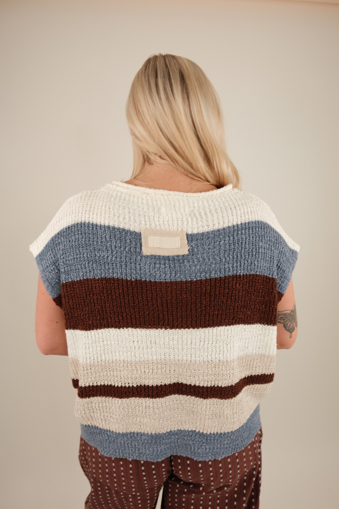 Sierra Striped Knit Crop