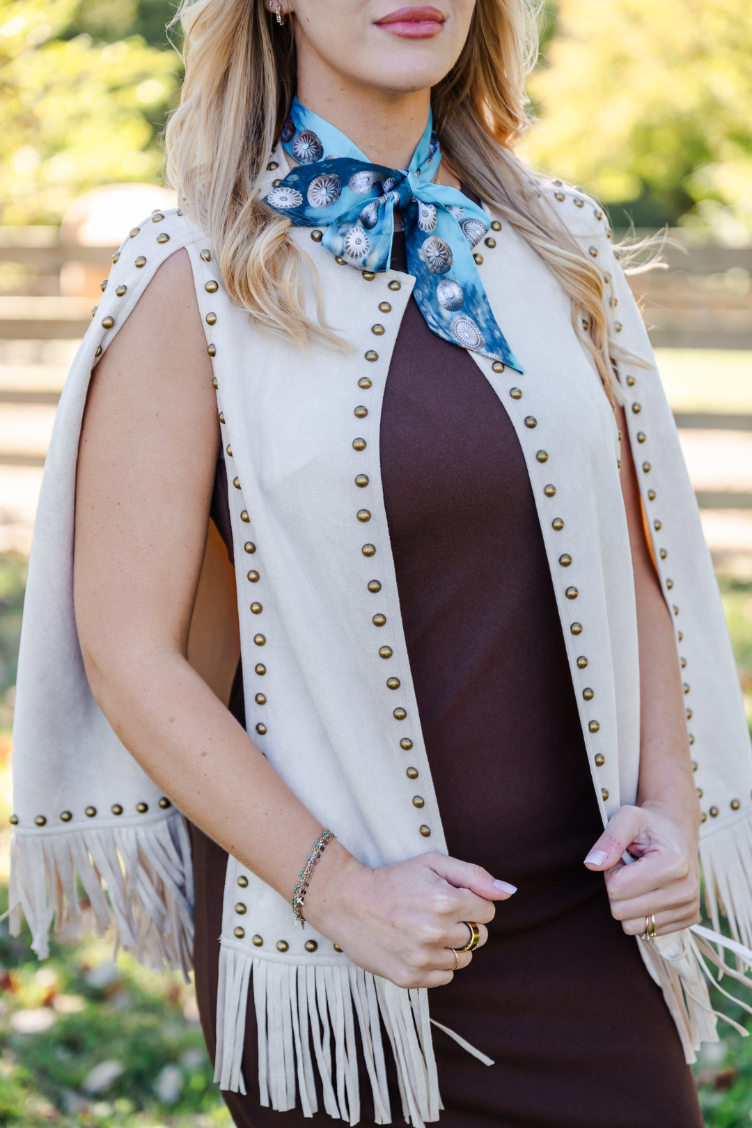 Gilded West Fringe Cape