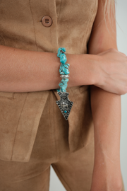 Buffalo Spirit Turquoise Nugget Bracelet