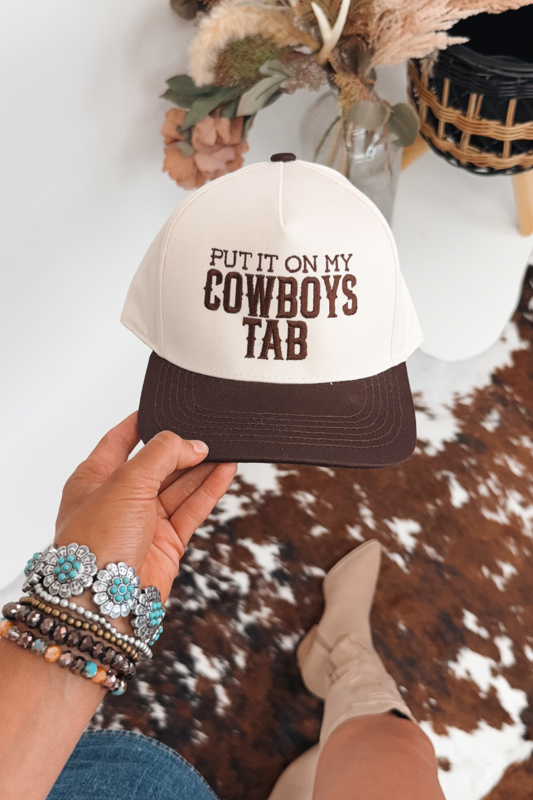 Put It On My Cowboy’s Tab Snapback Hat