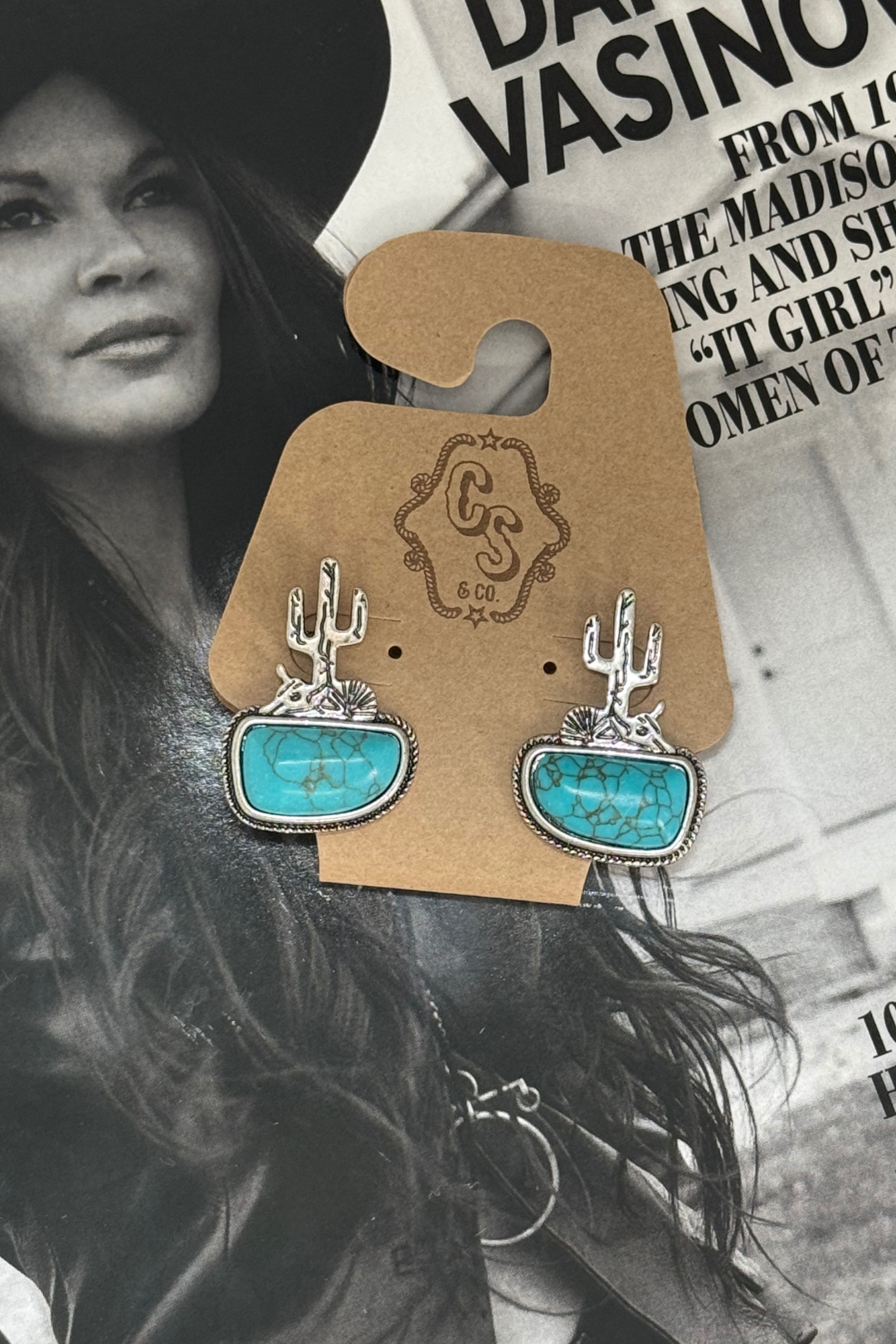 Rustic Desert Stone Earrings