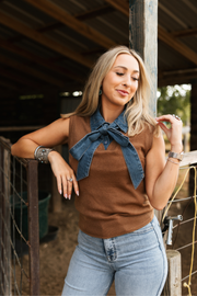 Bow Down Cowgirl Sweater Top