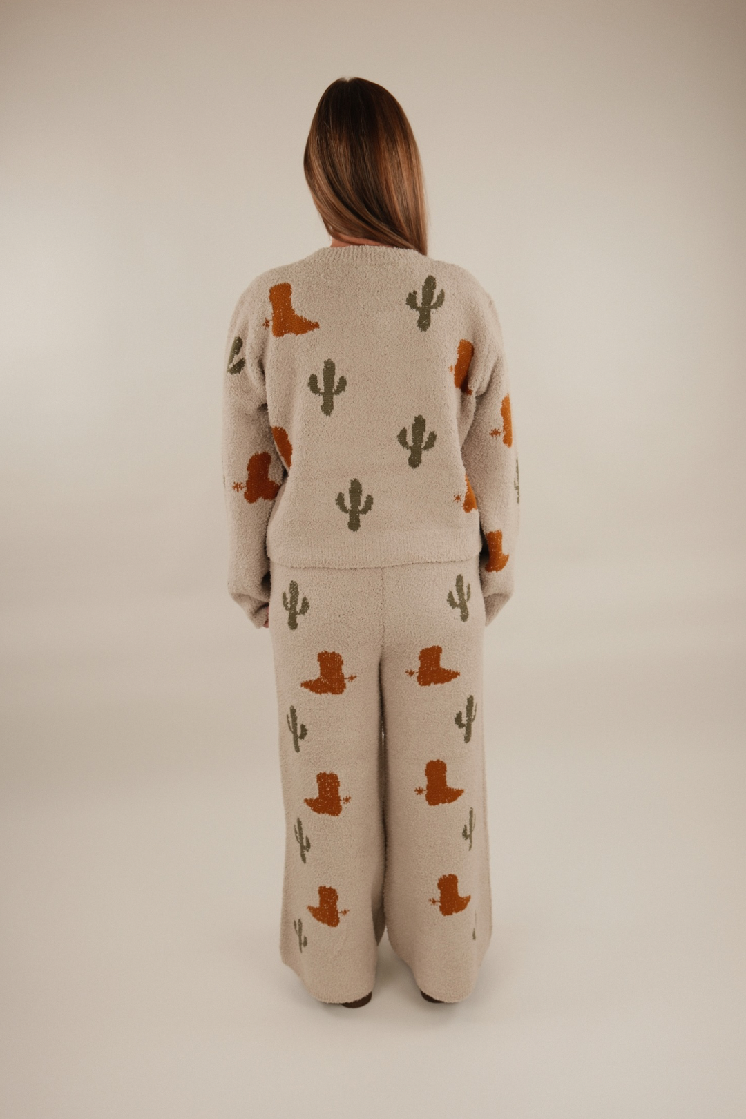 Boots & Cactus Sweater Set
