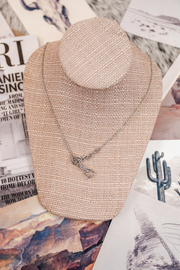 Silver Stirrups Y-Necklace